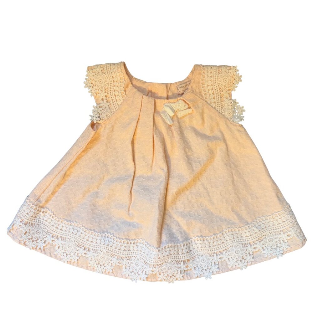 Catherine Malandrino Mini Baby Dress | Ivory Lace | 3-6 Months